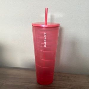Starbucks Pink Swirl Cold Cup Tumbler